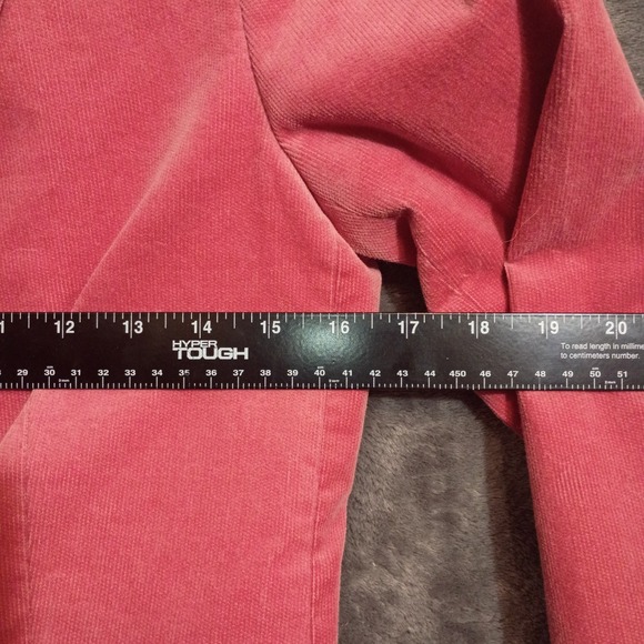 Massimo Dutti Pink Designer Office Siren Womens Blazer Sz 4 Extra‎ fine Corduroy - Picture 4 of 6